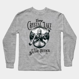 Camp Crystal Lake - A Real Splash Attack [EST 1980] Long Sleeve T-Shirt